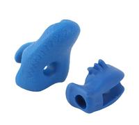 VBESTLIFE Juego de 2 Soportes Compactos para de Violín, Correctores de Agarre de Silicona para Entrenar la Sujeción Adecuada del, Adecuado para Principiantes y Entusiastas, Ajuste Universal (BLUE)