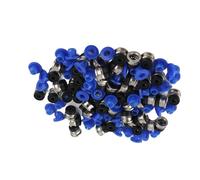 VBESTLIFE Juego de 50 Cabezales de Conector de Válvula Neumática Extrusora Accesorios de Impresora 3D PTFE ECAS04