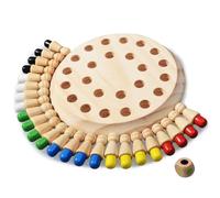 VBESTLIFE Juego de Ajedrez con Memoria para Resolución de Problemas con Rompecabezas de Madera para el Desarrollo Cognitivo y la Coordinación Ojo-Mano, Adecuado para Niños Pequeños, 1 Juego de