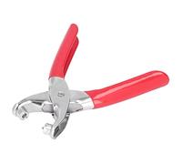 VBESTLIFE Juego de Alicates para Ojales, Alicates Multiusos con Estampado de una Sola Prensa, Resistente para Cinturón de Lona de Tela de Cuero, 100 Piezas de Botones de Remache de 4 Mm, Herramienta