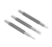 VBESTLIFE Juego de Clavos de Resorte de 3 Piezas, Diseño con Resorte de Acero Al Carbono, Juego de Clavos de Choque de 3500 PSI para Perforación de Vidrio, Metal y Madera