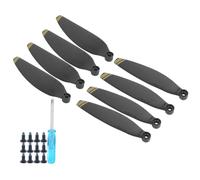 VBESTLIFE Juego de Cuchillas de Alta Resistencia para Mini, Que Garantiza un Rendimiento de Vuelo Confiable, Ideal para Usuarios de Drones, 8 Piezas Negras con Borde Dorado (Borde de Oro Negro)