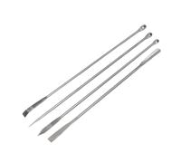 VBESTLIFE Juego de Espátulas de Laboratorio, 1 Juego de Espátulas de Cuchara de Muestreo de Microlaboratorio de Acero Inoxidable, Cuchara de Reactivo Combinada, Suministros de