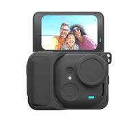 VBESTLIFE Juego de Funda de Silicona para Cámara Insta Go Ultra, Funda de Cuerpo Completo con Tapa de Lente y Cordón para Cámara Go Ultra (Black)