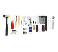 VBESTLIFE Juego de Herramientas para Manualidades de Cuero, 42 Uds., para Coser Cuero o Tela Vaquera, Ideal para Proyectos de Bricolaje, Mezcla de, Madera y Metal