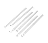 VBESTLIFE Juego de Herramientas para Tallar Raspador de Arcilla de Aleación de Aluminio, Kit de Escultura de Cerámica de Acero Tratado Térmicamente, 6 uds., para Modelado y Acabado Suavizado
