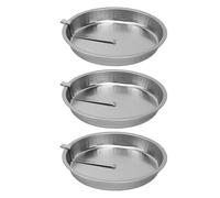 VBESTLIFE Juego de Moldes para Pasteles Redondos Antiadherentes de 3 Piezas de 8 Pulgadas, Aleación de Aluminio