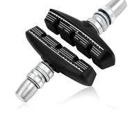 VBESTLIFE Juego de Pastillas de Freno para Bicicleta V, Caucho Premium de 55 Mm Sin Ruido Sin Zapatos de Bloques Antideslizantes para Bicicletas de Carretera