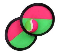 VBESTLIFE Juego de Pelota para Lanzar y Atrapar, Juego de Pelota con Paleta Ajustable para Niños, Juguete Interactivo para Padres e Hijos para Jugar Al Aire, Desarrollo de la Coordinación Ojo-Mano,