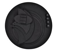 VBESTLIFE Juego De Silenciador De Batería, Almohadilla De Práctica Silenciosa para Platillos De Bombo, 10 Uds. De Espuma De Goma Negra De 5mm De Espesor para Práctica De Batería