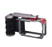 VBESTLIFE Juego de Soportes para Empuñadura de Cámara Action 6, Marco Protector con Llave de Obturador, Mango Antideslizante, Parasol Magnético, Soporte para Zapata Fría, Rosca de 1/4 de