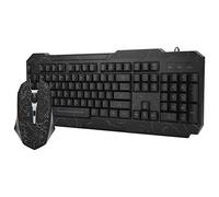 VBESTLIFE Juego de Teclado y Mouse con Cable, Teclado y Mouse mecánicos, Accesorios para Juegos, Teclado y Mouse para Juegos, para el hogar y la Oficina(Negro)
