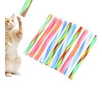 VBESTLIFE Juguete Que Rebota para Gatos Multicolor, Juguete Plegable con Forma de Resorte para Mascotas, Material de Nailon para Construcción de Relaciones con Gatos, Buena Elasticidad