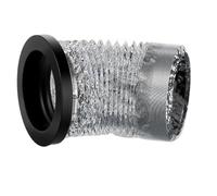 VBESTLIFE Kit de Acoplamiento Magnético Hermético para Ventilación de Secadora con Manguera de Papel de Aluminio, Abrazadera de Acero Inoxidable y Conexión Magnética para Sellado