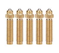 VBESTLIFE Kit De Boquillas De Latón De 5 uds. De 0,6mm para Impresora 3D De Carbono, Extrusora Hotend, Boquilla Bimetálica De Acero Endurecido De Alta Precisión