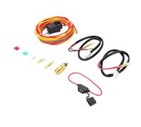 VBESTLIFE Kit de Cableado de Ventilador Eléctrico, Kit de relé de Ventilador de Refrigeración de Radiador Universal con Interruptor de Control de Termostato, Arnés Ajustable de 12 V 40 A para