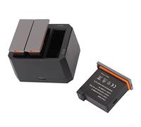 VBESTLIFE Kit de Cargador de Batería para Cámara de Acción dji OSMO, Paquete de 3 Baterías de Repuesto de 1300 MAh, Cargador de 3 Canales para Cámara de Acción dji OSMo