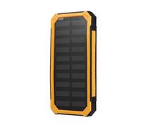 VBESTLIFE Kit de Casos de Solar Power Bank, 20000mAh Cargo Rápido Dual USB Mobile Power Bank Case Kit de Bricolaje, para DIY (Yellow)