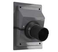 VBESTLIFE Kit de Cubierta de Penetración de Pared HVAC, Protector de Aislamiento Gris Decorativo para Sistemas de Aire Acondicionado Divididos