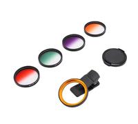VBESTLIFE Kit de Filtros CPL para Teléfono de 52 Mm, Juego de Filtros de 4 Colores Graduados con Clip y Abrazadera de Lente con Marco de Aleación de Aluminio para Teléfonos Móviles
