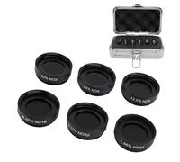 VBESTLIFE Kit de Filtros Lunares de Densidad Neutra para Telescopio de 6 Piezas de 1,25 Pulgadas, ND2 ND4 ND8 ND16 ND32 ND64 Juego de Filtros para Ocular de Telescopio con Estuche de