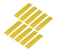 VBESTLIFE Kit de Marcador de Línea de Cancha, Marcador de Punto de Tenis Línea de Marcado Multipropósito para Canchas de Baloncesto de Tenis Pickleball (Amarillo)