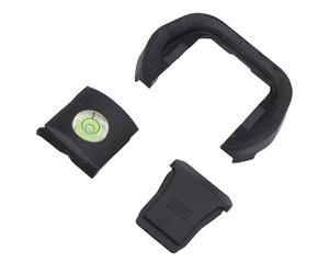 VBESTLIFE Kit de Nivel de Cubierta de Zapata de Cámaras Eyecup, Ojo de Silicona Suave con Nivel de Espíritu de Burbujas para Cámaras R5 R6