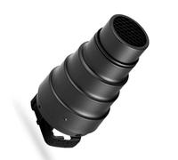 VBESTLIFE Kit de Snoot Cónico, Snoot de Flash de Aleación de Aluminio con Rejilla de Panal y Filtros de Gel de 5 Colores para Flash