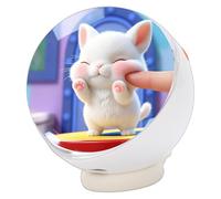 VBESTLIFE Lámpara de Esfera de Memoria, Esfera de Vídeo con Orbe de Memoria, Reproductor de Vídeo con Imagen Musical de Bola de Cristal para Navidad, Boda, Decoración del Hogar (White)