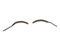 VBESTLIFE Lámpara de Pestañas con Tira de Maquillaje Brillante, Luz LED Elegante para Pestañas Postizas para Barras de Actuaciones de Eventos, Batería CR2032 (ORANGE)