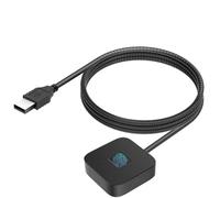 VBESTLIFE Lector de Huellas Dactilares USB, Escáner Biométrico de Huellas Dactilares de Reconocimiento Rápido Táctil de 360° para Wins 10, 11, Soporte Wins Hello (Black)