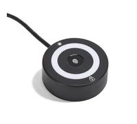 VBESTLIFE Lector de Huellas Dactilares USB para Wins10/11, Escáner Biométrico de Huellas Dactilares Wins Hello con Luz RGB, Táctil de 360°, Tecla de Encendido de PC