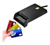 VBESTLIFE Lector de Tarjetas con Chip CAC, Lector de Tarjetas bancarias DOD Militar USB ID/IC para DNIE, ATM, IC, ID, CAC, SIM, Tarjeta con Chip, etc.