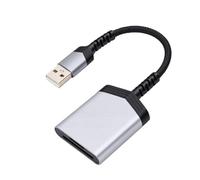 VBESTLIFE Lector de Tarjetas de Memoria USB A, Adaptador de Tarjeta SD TF 2 en 1 con Carcasa de Aleación de Aluminio, para Computadora Portátil