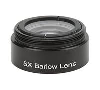 Vbestlife Lente Barlow 5X, microscopio estéreo roscado M28.6, lente de objetivo auxiliar adecuado para telescopio astronómico de 1.25 pulgadas y 31.7 mm