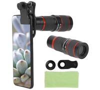 VBESTLIFE Lente de Teléfono Teleobjetivo de Enfoque Largo 20X para iOS y Android, Lente de Cámara de Teléfono Móvil con Zoom y Clip para Teléfono para Tomar Fotografías y Vídeos
