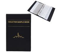 VBESTLIFE Libro de Muestras de Inductores SMD, 50 Inductores de Chip para Experimentos de Enseñanza de Reparación de Prototipos, con Diseño de Referencia Sencillo y Páginas Resistentes