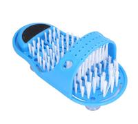 VBESTLIFE Limpiador de Pies Simple, Limpiador Exfoliante de Pies para Suelo de Ducha, PVC, Azul, 5,3 X 11,2 Pulgadas