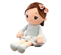 VBESTLIFE Linda Muñeca de Trapo de 40cm, Juguete de Peluche Suave con Pelo Trenzado y Falda, Compañero de Abrazo Cómodo para Niñas, Decoración de Habitación de Niños (VBESTLIFEA9Kwwv-10330312)