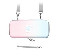 VBESTLIFE Lindo Estuche de Transporte con Forma de Pata de Gato para Interruptor, Cubierta Protectora Dura de Cuero PU con Patrón de Pata de Gato, Diseño Compacto y Liviano para Viajes
