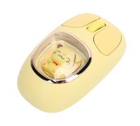 VBESTLIFE Lindo Mouse Inalámbrico de Muñeca, 2.4G, BT5.0, BT3.0 3 Modo con RGB Retroiluminado y Silencioso, Mouse Ergonómico Recargable para PC, Computadora Portátil, Tableta, Juegos y (Yellow)