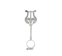 VBESTLIFE Lira de Marcha para Clarinete, Clip para Atril Portátil con Abrazadera de Hierro, Soporte para Partituras a Prueba de óxido para Banda de Marcha (para clarinete)