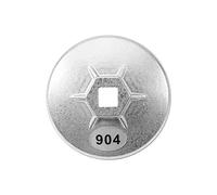 VBESTLIFE Llave de Filtro de Aceite de Aluminio de 79 Mm y 15 Flautas, Herramienta Extractora de Filtro Giratoria para Automóvil, Compatible con, Unidad Cuadrada de 1/2 Pulgada, Llave de