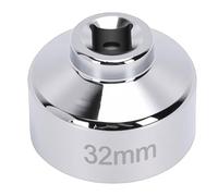 VBESTLIFE Llave de Tubo para Filtro de Aceite de 32mm, Unidad de 3/8 Pulgadas, Herramienta de Extracción de Filtro de Aceite Hexagonal de Acero Al Cromo Vanadio de 6 Puntos para Bahías de