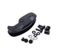 VBESTLIFE - Llavero de aleación de aluminio EDC, organizador de en tres secciones carpeta de clip porta Porta Herramienta de bolsilloOtros suministros de camping de montañismo,