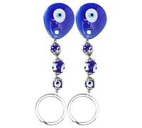 VBESTLIFE Llavero de Ojo Azul de la Suerte, Amuleto Protector, Cuentas Colgantes para Regalo, Artesanía, Decoración de Oficina