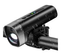 VBESTLIFE Luz de Bicicleta de Grabadora de Conducción, Faro Recargable con Cámara de Tablero HD 1080p 5MP, a Prueba de Agua, para Ciclismo Al Aire Libre para Acampar de Pesca de Campamento