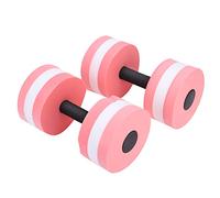 VBESTLIFE Mancuernas de Agua, Mancuernas Flotantes de Espuma EVA para Fitness Acuático con Resistencia, Barra de Ejercicio de Piscina para Entrenamiento de Fuerza (PINK)