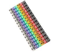 VBESTLIFE Marcador de Cables de Tubo Numérico Digital Duradero y Colorido para Identificar Números de Cables 100 Piezas, 150 Piezas para 2,5 mm², 4 mm² (#1)