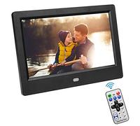 Vbestlife Marco de Foto Digital con Pantalla LED de Visualización TFT 7 Pulgadas Reproducción de Fotos JPEG, JPG Soporte el eBook TXT,Archivos de Audio y Otros(Negro)